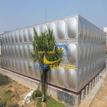 Bồn lắp ghép inox chung cư 