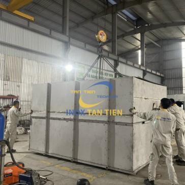 Bồn inox chữ nhật 