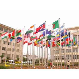 Cột cờ inox cao 8m