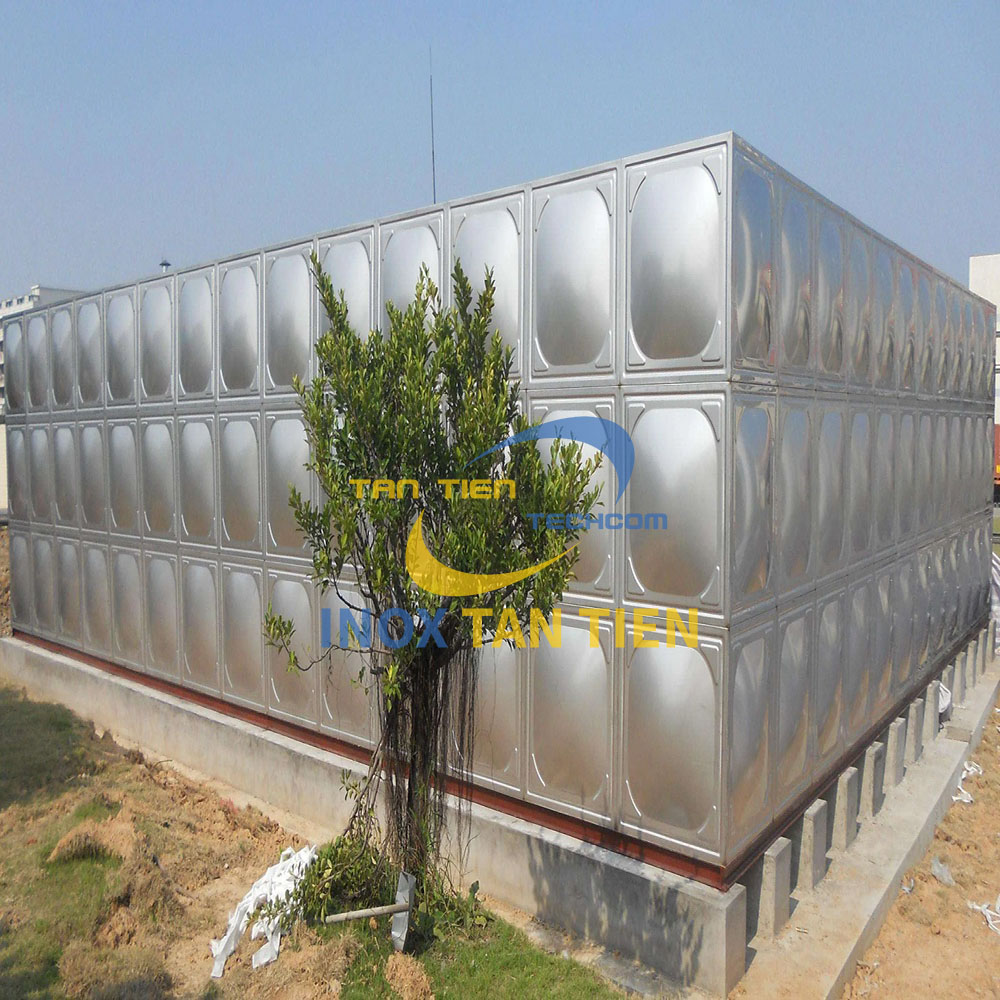 Bồn lắp ghép inox chung cư 