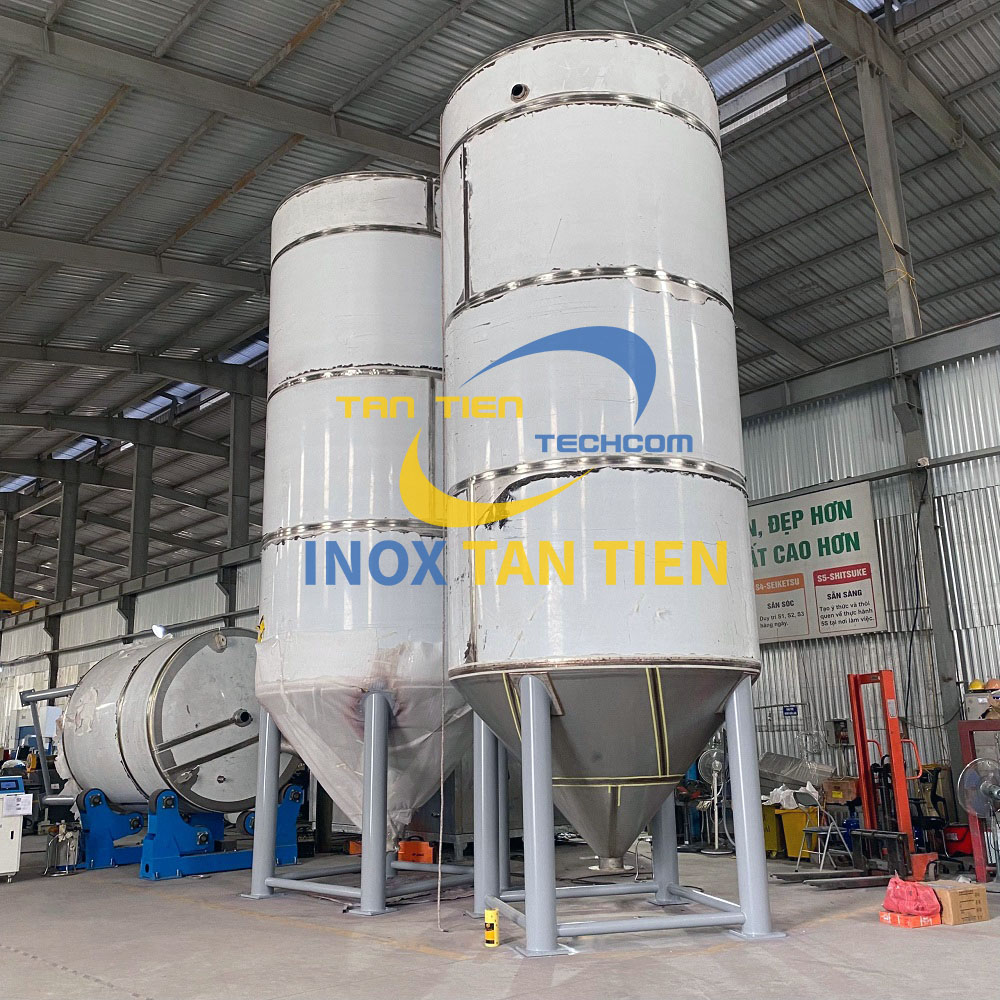 Bồn inox dạng trụ