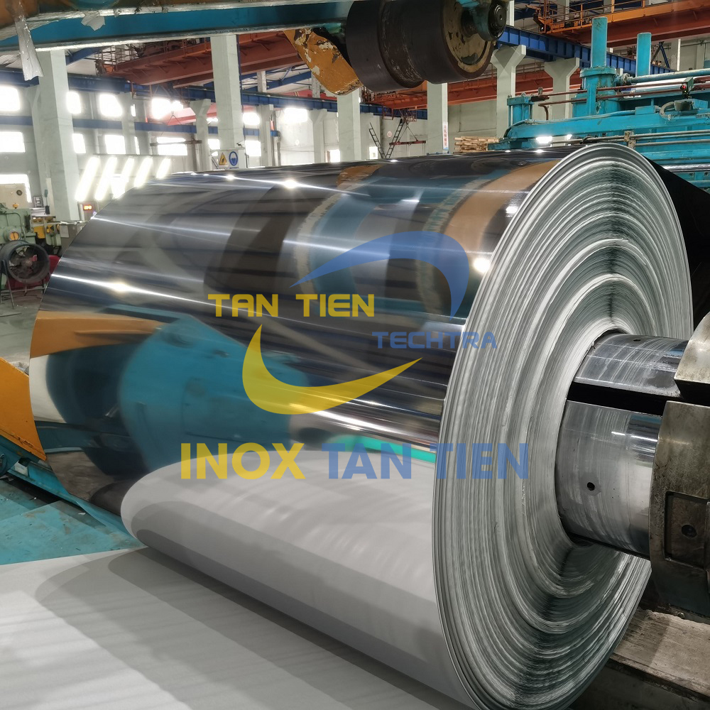 Cuộn inox 201 BA d&agrave;y 1.5mm khổ 1.2mm