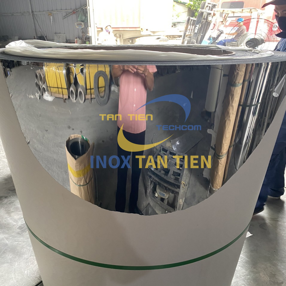 Cuộn inox bề mặt b&oacute;ng BA