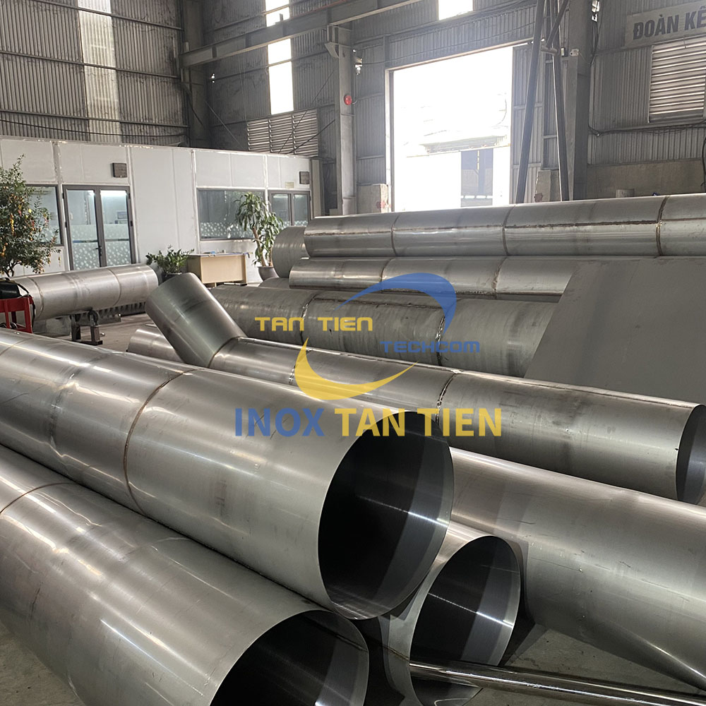 Đường ống inox xử l&yacute; kh&ocirc;ng kh&iacute;
